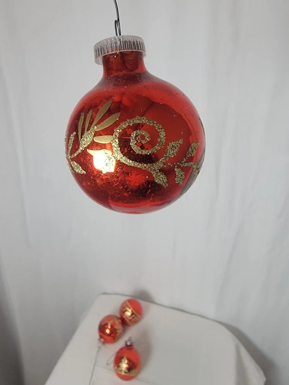 Vintage West Germany Christmas Ornaments Set Of Five
